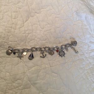 Brighton nautical charm bracelet, 7.5-8.5” long.
